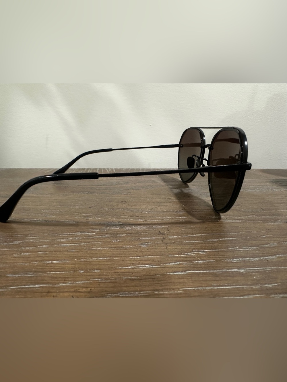 DIFF Black And Brown Aviator Sunglasses Great QUALITY Metal Frame - Picture 4 of 5